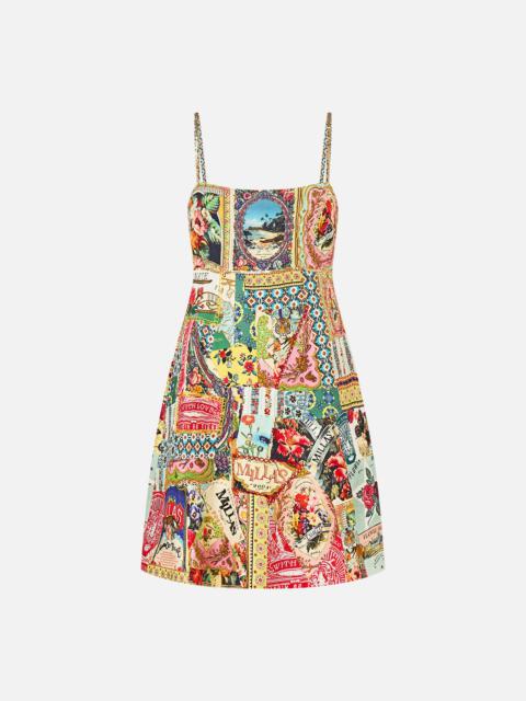 CAMILLA SHORT SQUARE NECK SUNDRESS