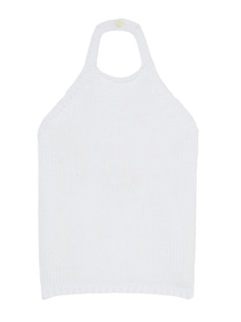 RÓHE Cotton Knit Halter Top white