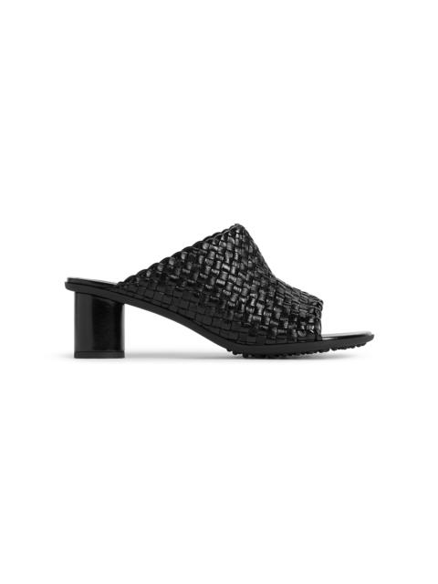 Bottega Veneta Atomic Intrecciato Vegan Leather Mules black