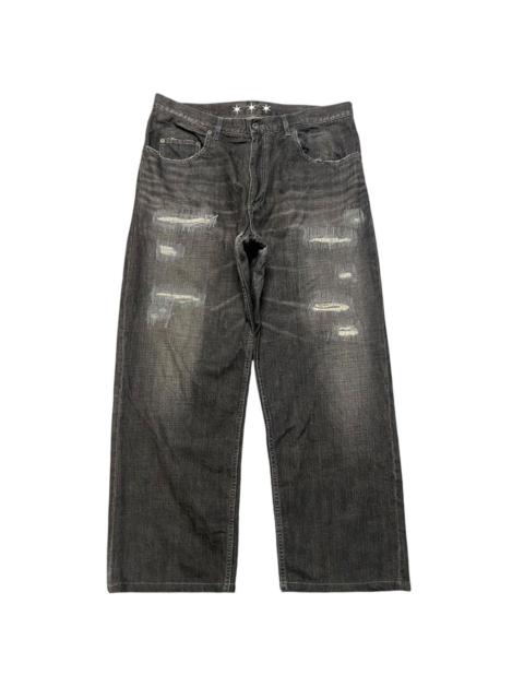 Engineered Garments COOTIE Black Distressed Denim Jeans