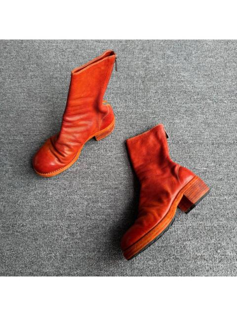 Guidi Guidi 788z back zip boots orange red
