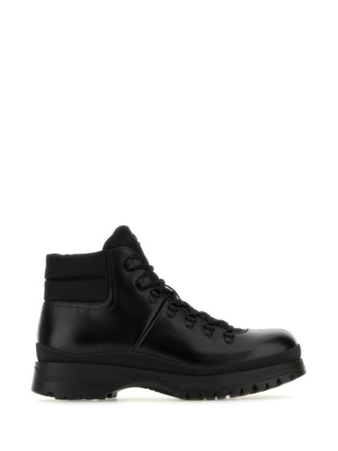 Prada Men Re-Nylon And Leather Brixxen Ankle Boots