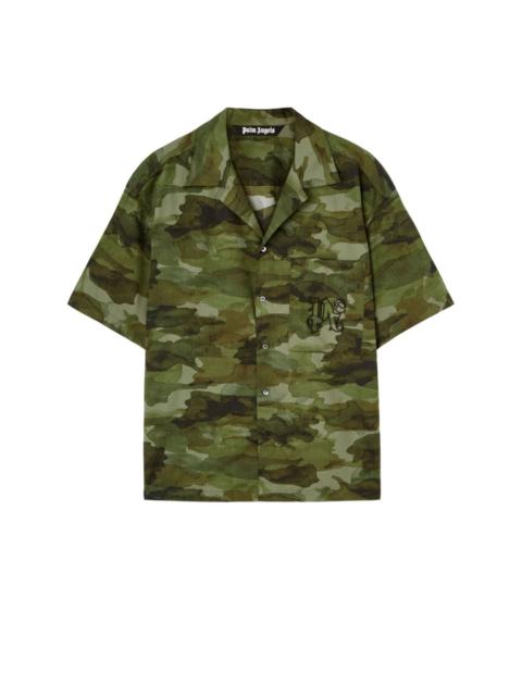 Palm Angels camouflage-print cotton shirt