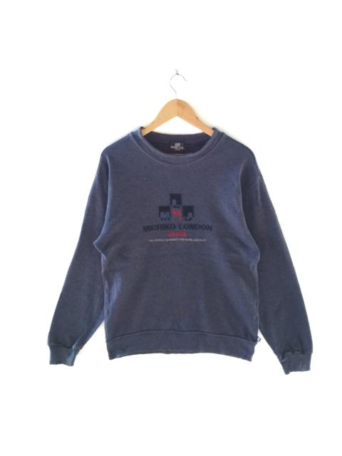 Other Designers Japanese Brand - MICHIKO LONDON JEANS Embroidery Spell Out Logo Sweatshirt