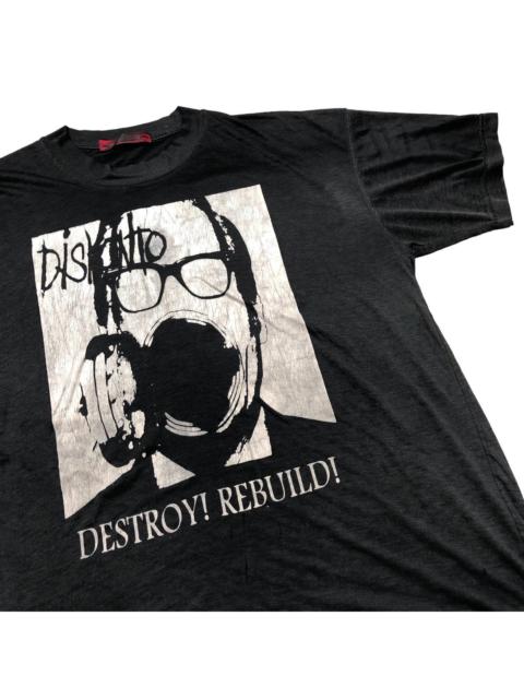 Other Designers Vintage - Vtg Diskonto Destroy Rebuild Anarcho Punk Band Tshirt