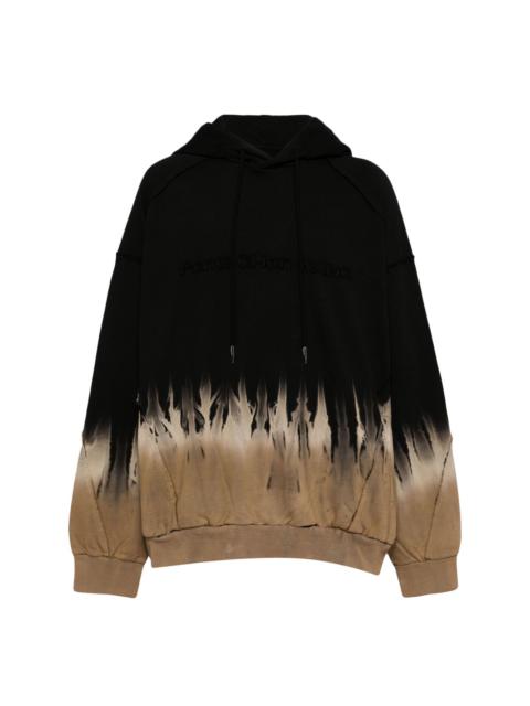 raw-cut finish hoodie