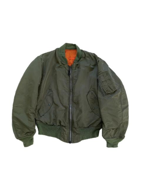 ALPHA INDUSTRIES Vintage Alpha Industries MA-1 Flight Bomber Jacket Zip Ideal