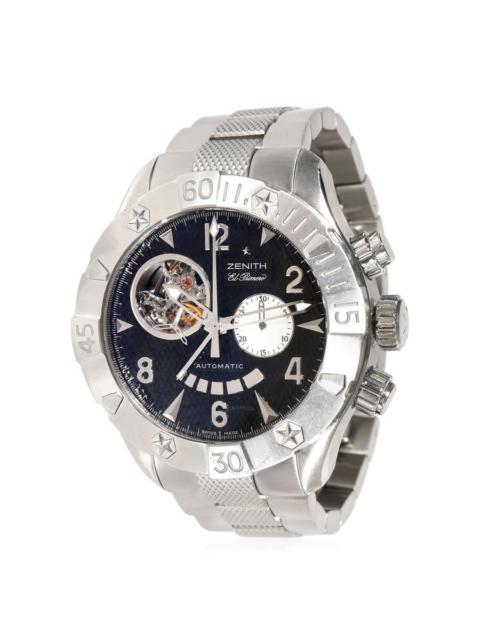 Pre-owned Zenith Defy Classic Chronograph Hand Wind Black Dial Men's Watch 03.0526.4021