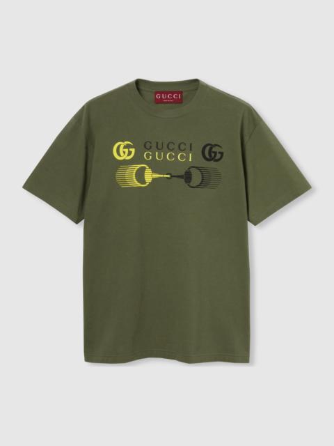 GUCCI Printed cotton jersey T-shirt