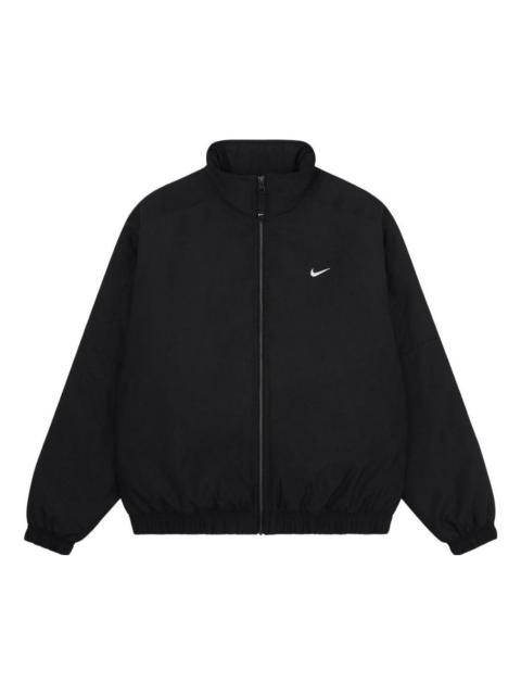 Nike Nike Solo Swoosh Satin Bomber Jacket (Asia Sizing) 'Black' DN1267-014