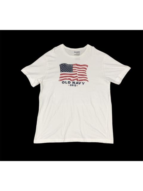 Other Designers Old Navy - OLD NAVY 2012 USA FLAG BIG LOGO GRAPHIC STREETWEAR TEE SHIRT