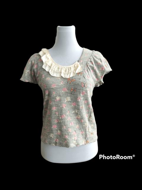 ISSEY MIYAKE Tsumori Chisato Floral Cropped Sleeveless T-shirt