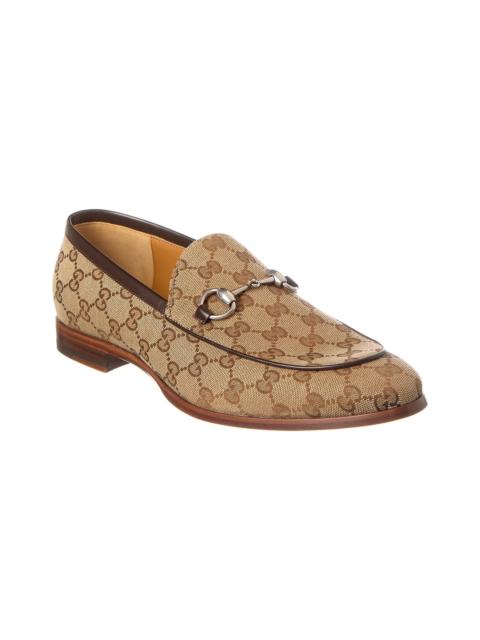 GUCCI Gucci Horsebit GG Canvas Loafer