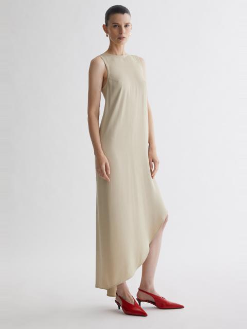 AERON GLAZE
Asymmetric satin maxi dress