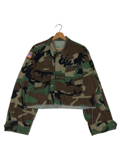 Other Designers 🔥Vintage Cropped Chore Camoflouge Jacket US Army