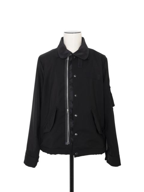 sacai Wool Suiting x Nylon Twill Jacket