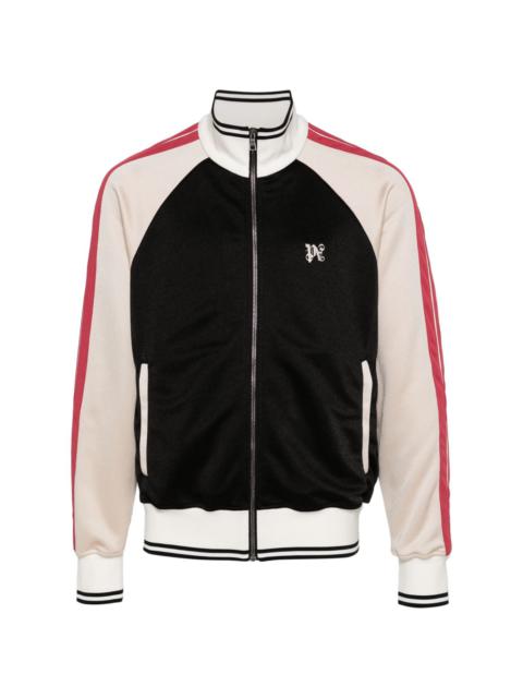 monogram colour-block track jacket