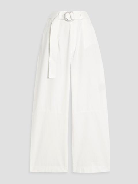 Nanushka Radia belted cotton-twill tapered pants