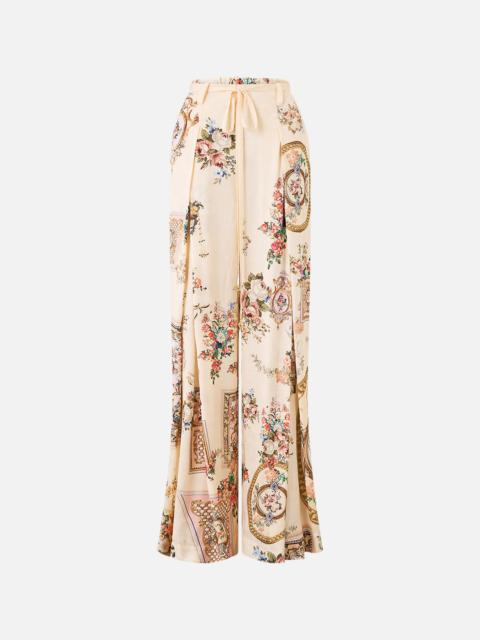 CAMILLA SOFT WIDE LEG PANT WITH TIE DETAIL