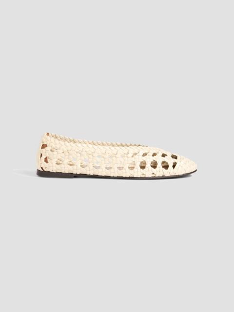 Giuseppe Zanotti Amanda 05 woven leather ballet flats