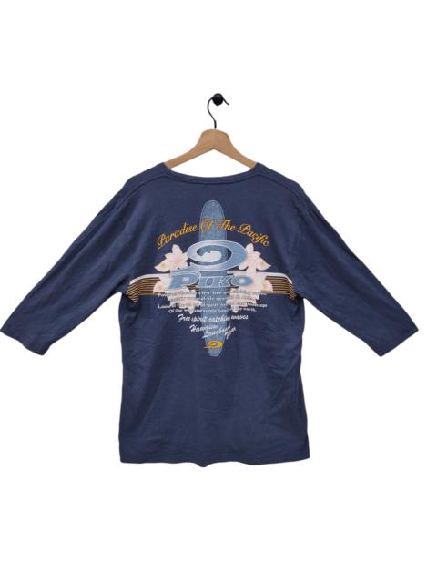 Other Designers 90s Piko Tee 3/4 sleeve Vintage Piko Hawaiian Longboard Wear