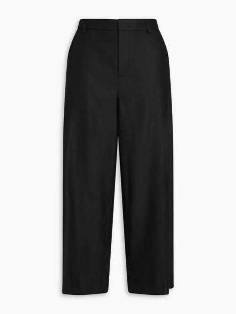 Other Designers Wool-blend flannel culottes