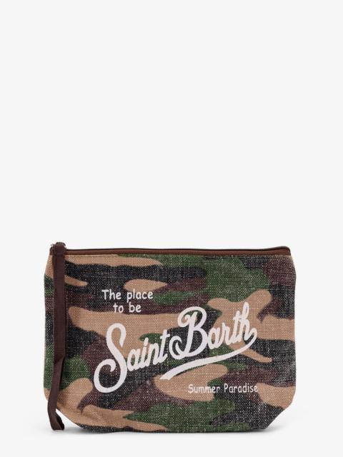 MC2 SAINT BARTH - Mc2 Saint Barth Aline Linen Clutch