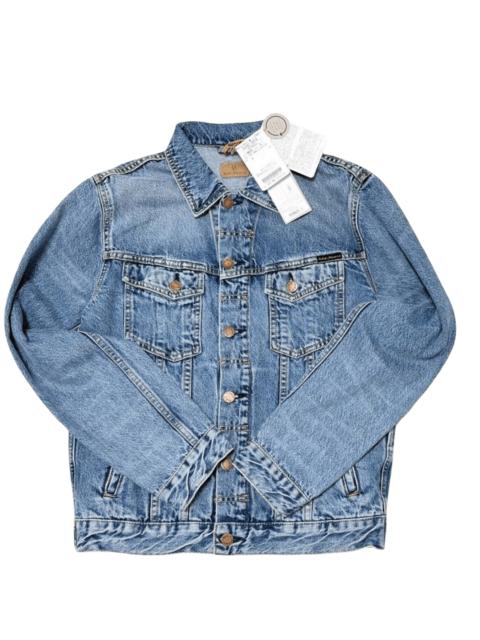 Nudie Jeans BNWT Nudie Jeans Bobby Blue Tribe Distressed Trucker Jacket