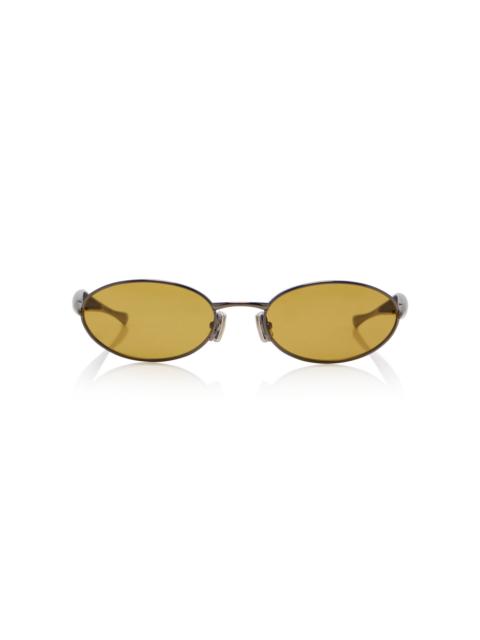 Bottega Veneta Sardine Metal Sunglasses green
