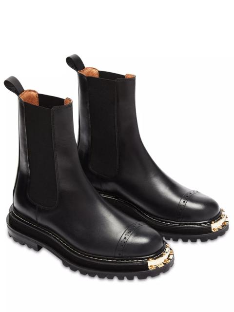 Sandro Women's Liam Black Cap Toe Stretch Booties