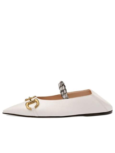 GUCCI (WMNS) Gucci Shoe White 621161-1RH00-9050