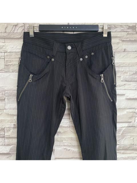 PPFM PPFM Pinstriped Zipper Pants