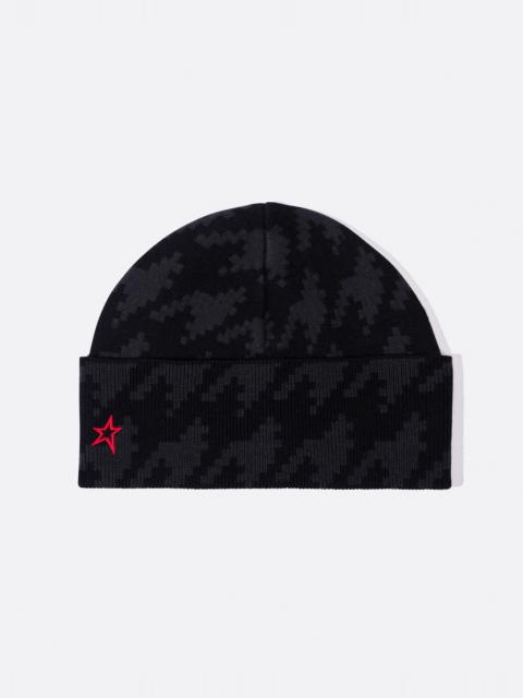 PERFECT MOMENT Houndstooth Merino Wool Beanie
