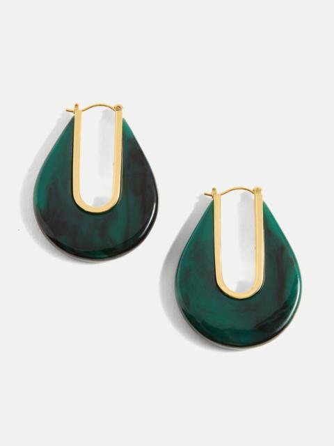 VERONICA BEARD RESIN DROP HOOP EARRING