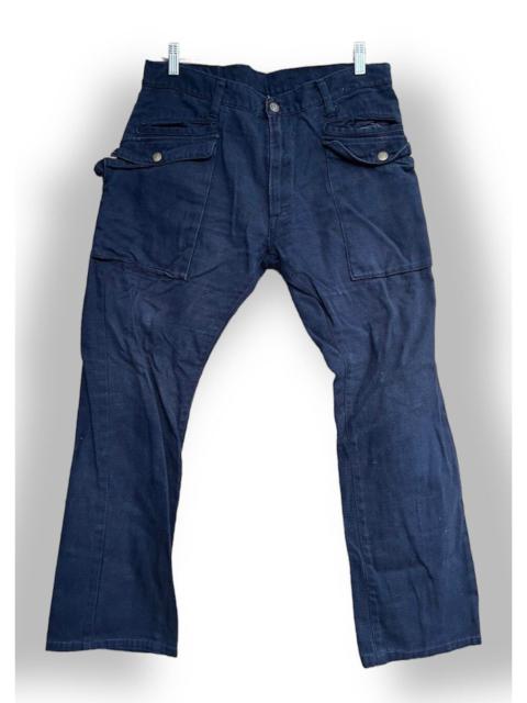 Distressed Denim - Rare Cel & Cobra Hard Denim Multipockets Skulls Jeans Japan