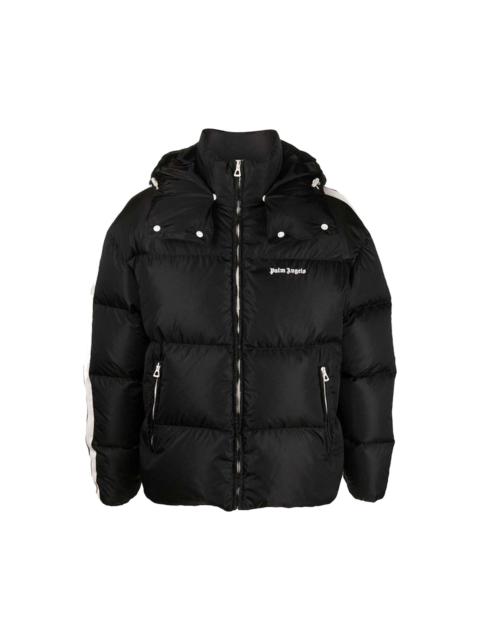 Palm Angels Palm Angels Hooded Track Down Jacket 'Black/White'