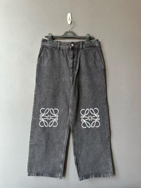 Loewe Loewe jeans with embroidered logo on both knees