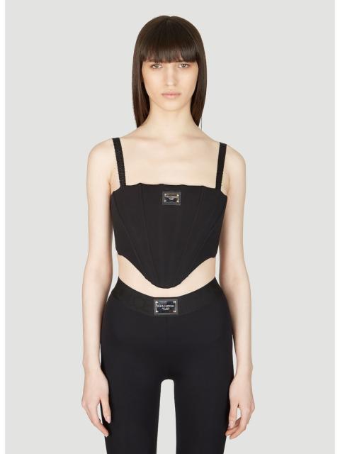 Dolce & Gabbana Dolce & Gabbana Women Logo Plaque Corset