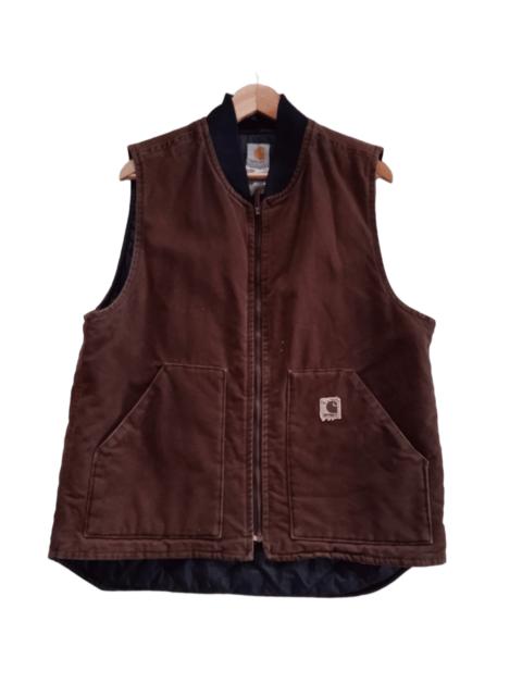 Carhartt Vintage 2000s Carhartt Duck Work Vest V02 DK B