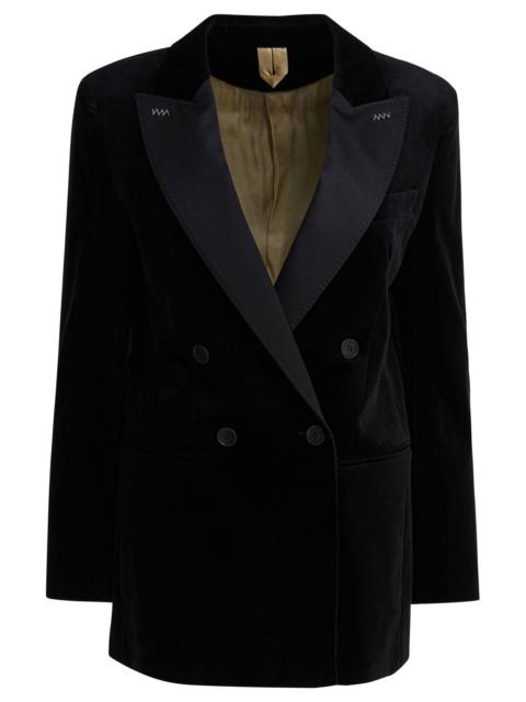 Max Mara Max Mara Double-breasted Velvet Blazer