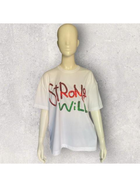 Comme Des Garçons AW24 Strong Will Sequin Embellished Oversize T Shirt