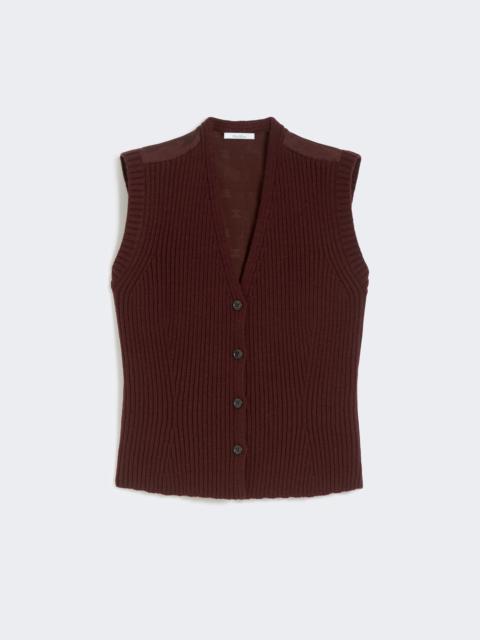 Max Mara MADRE Wool and cashmere gilet