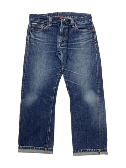 Other Designers 🔥UNIQLO JAPAN BAGGY SELVEDGE REDLINE DISTRESSED DENIM JEANS