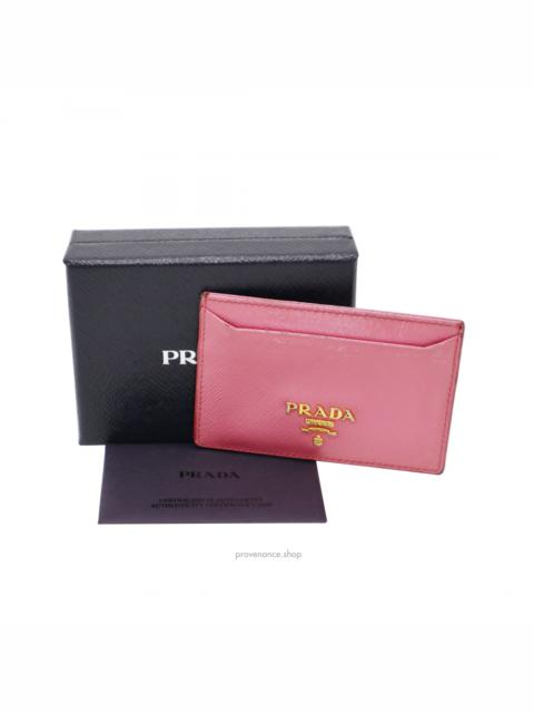 Prada BOX  Prada Cardholder - Pink Saffiano Leather