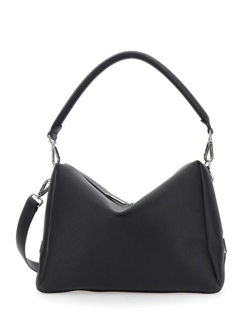 FENDI Fendi Men 'Lui Large' Black Shoulder Bag With Removable Strap In Leather Man
