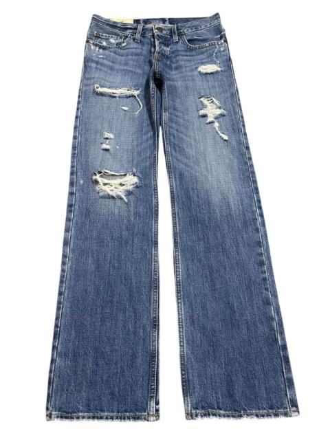 Other Designers Vintage Japanese Brand Blue Wash Distressed Style Loose Jean