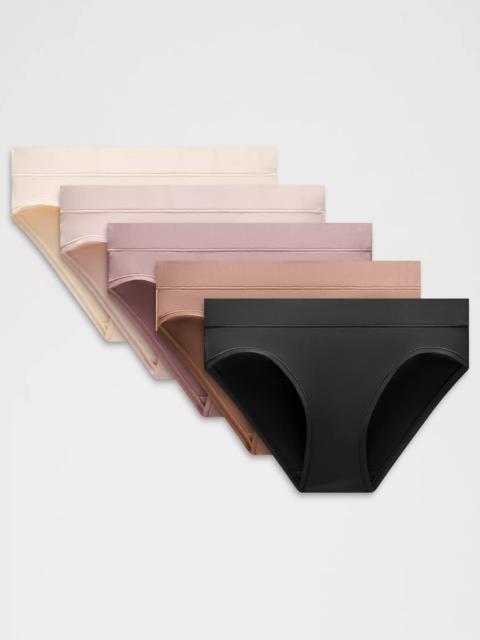 lululemon UnderEase Mid-Rise Bikini Underwear *5 Pack