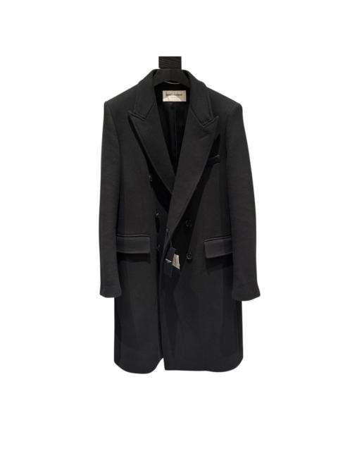 SAINT LAURENT Saint Laurent Double Breasted Wool Coat in Medium