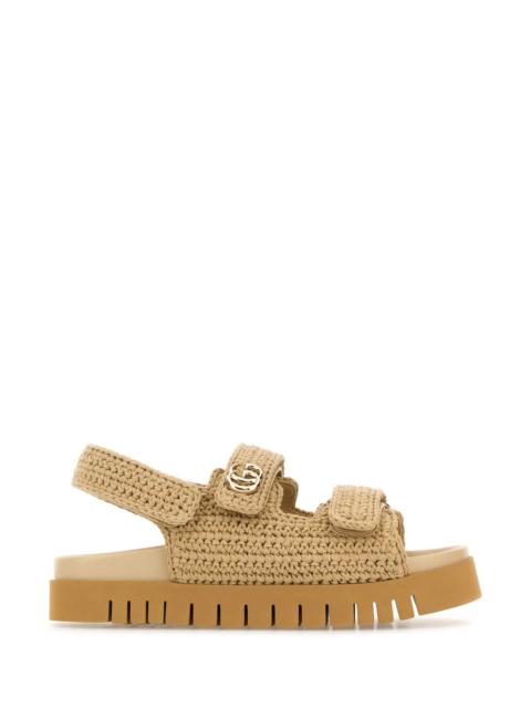 GUCCI Gucci Women Beige Crochet Sandals