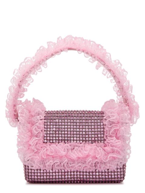 self-portrait Self-portrait X Christopher Kane Lace and Crystal-embellished top Handle bag